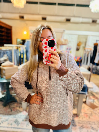 Ava Quilted Hoodie Top