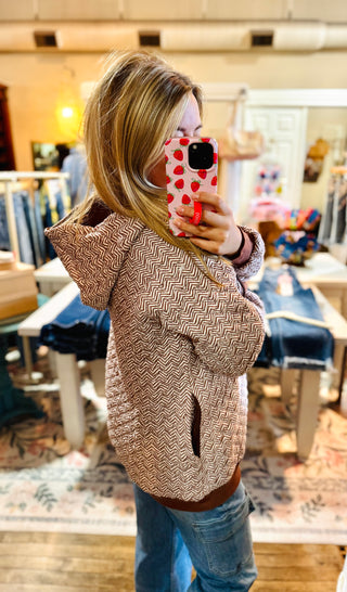 Ava Quilted Hoodie Top