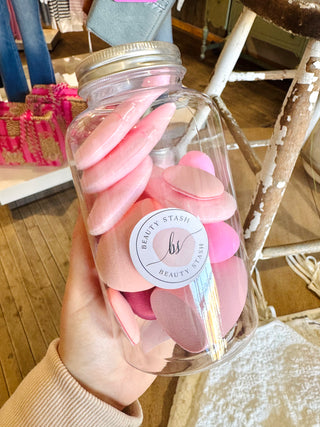 Beauty Stash Luxe Makeup Blender Jar - 14 Pieces