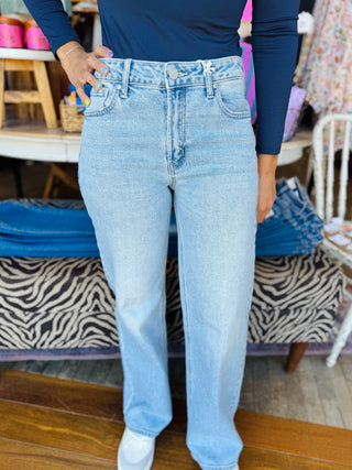 Just Black Denim High Rise Full Length Straight