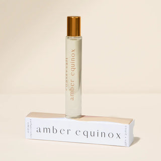 Amber Equinox: Coast and Salt Amber Equinox roller perfume - limited edition twilight fragrance with vanilla, jasmine, amber and oud