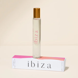 Ibiza: Coast and Salt Ibiza roller perfume - island-inspired fragrance with amber plum, black cherry, and vanilla musk