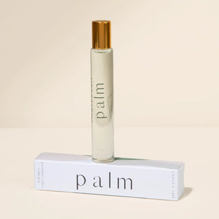Palm: Coast and Salt Palm roller perfume - tropical fragrance with coconut husk, jasmine, and woody amber