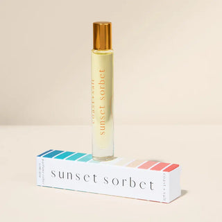 Sunset Sorbet: Coast and Salt Sunset Sorbet roller perfume - limited edition tropical fragrance with pineapple, lychee, and jasmine