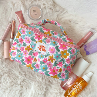 Elle Nicole Quilted Cosmetic Bag