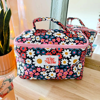 Elle Nicole Quilted Cosmetic Bag