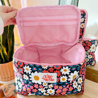 Elle Nicole Quilted Cosmetic Bag