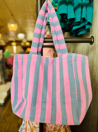 Fun In The Sun Terry Striped Tote