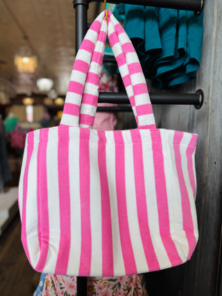 Fun In The Sun Terry Striped Tote