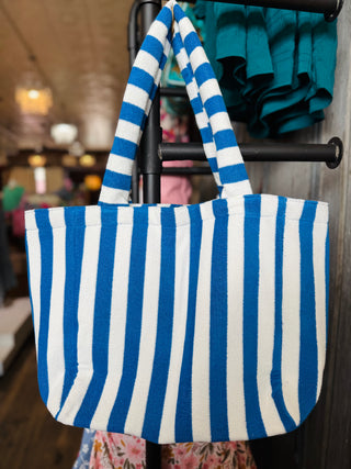Fun In The Sun Terry Striped Tote