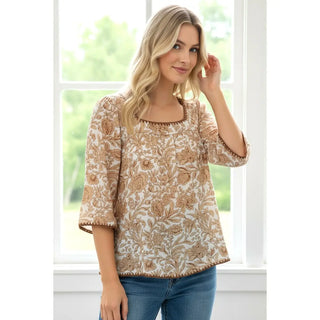 Gracie Floral Kimono Sleeve Top