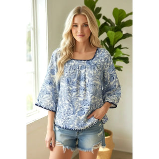 Gracie Floral Kimono Sleeve Top
