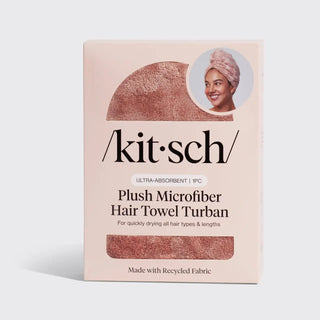Kitsch Plush Microfiber Hair Towel Turban - Terracotta