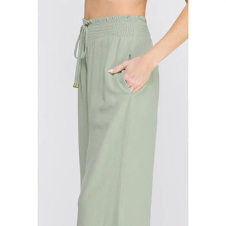 Leesa Linen Wide Leg Pants
