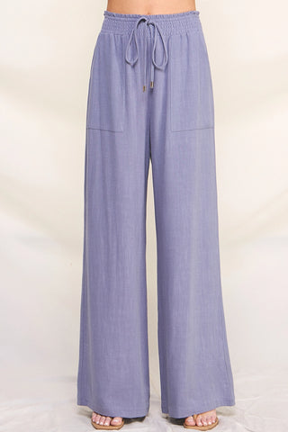 Leesa Linen Wide Leg Pants