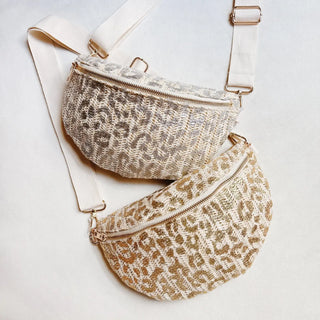 Lenah Cheetah Belt Sling Bag