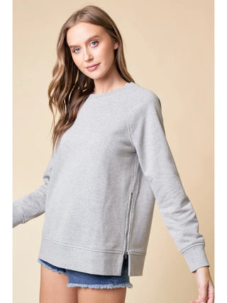 Maeve Side Zip Pullover