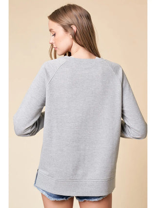 Maeve Side Zip Pullover