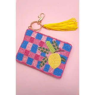 Mindy Fruit Seed Bead Coin Purse