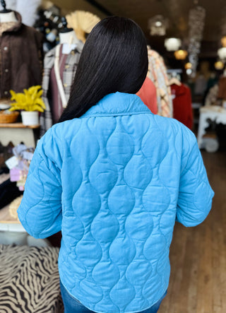 Nova Quilted Half Zip High Neck Pullover