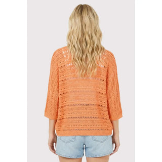 Open Front Crochet Sweater Cardigan