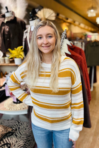 Oversized Stripe Sweater