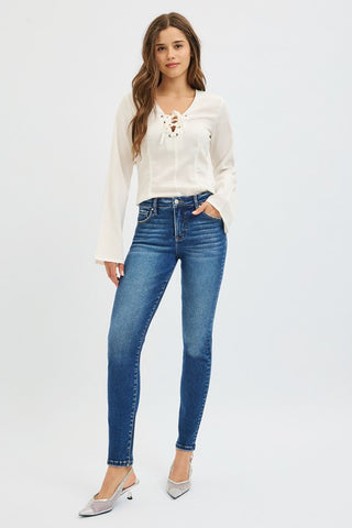 Risen Mid Rise Ankle Skinny Jean