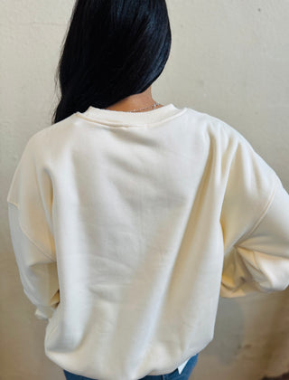 Rosé Graphic Fleece Sweatshirt