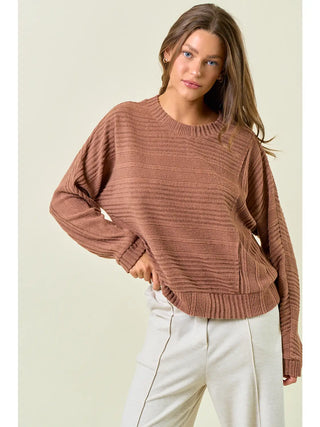 Soft Oversized Textured Top