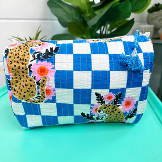 Stevie Quilted Makeup Bag