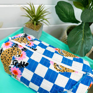 Stevie Quilted Makeup Bag