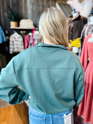 Tara Scuba Quarter Zip Sweatshirt