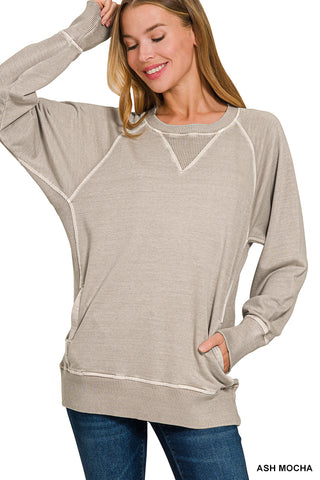 Terry Pocket Sweatshirt