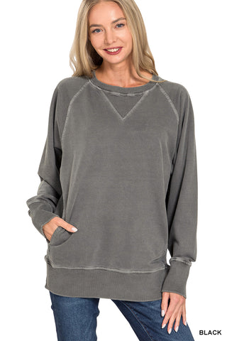 Terry Pocket Sweatshirt
