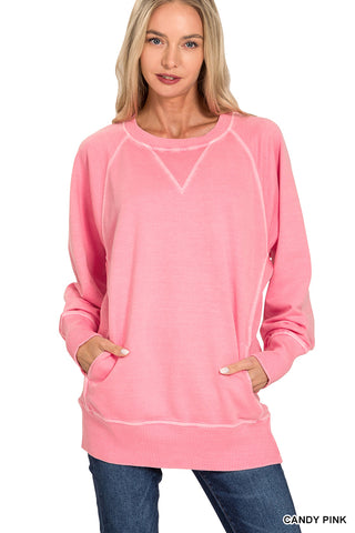 Terry Pocket Sweatshirt