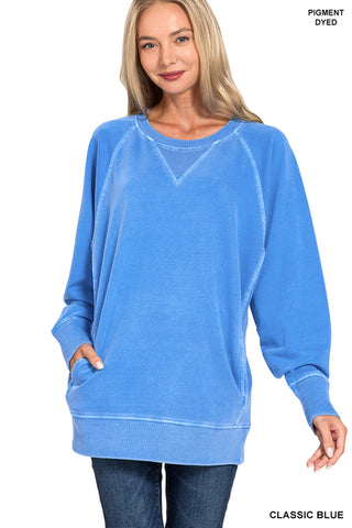 Terry Pocket Sweatshirt