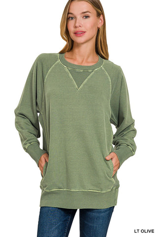 Terry Pocket Sweatshirt