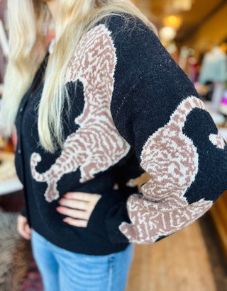 Tiger Sweater Cardigan