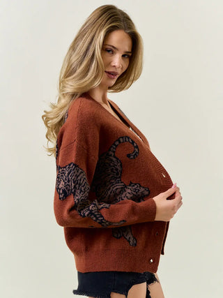 Tiger Sweater Cardigan