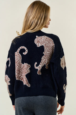 Tiger Sweater Cardigan