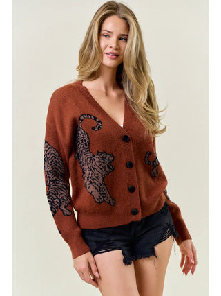 Tiger Sweater Cardigan