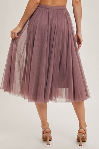 Tulle Midi Skirt