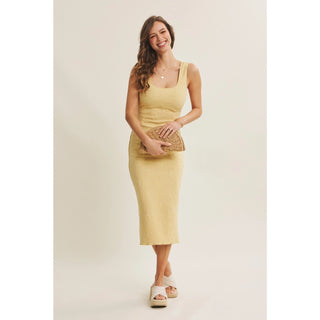 Ava Jacquard Bodycon Midi Dress