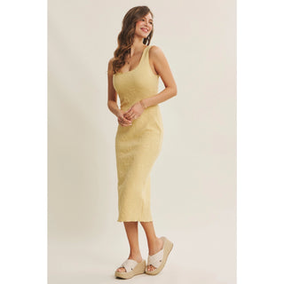 Ava Jacquard Bodycon Midi Dress