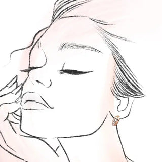 Small gold huggie hoop earrings with baguette stones - versatile trio set for mixing and matching