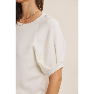 Catherine Puff Sleeve Sweater Top