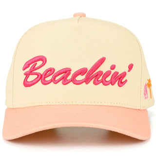 C.C Embroidered Beachin' Two Tone Trucker Hat