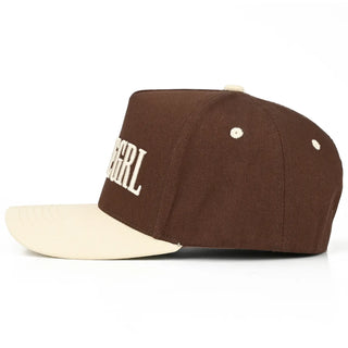 C.C Embroidered Coffeegrl Two Tone Trucker Hat