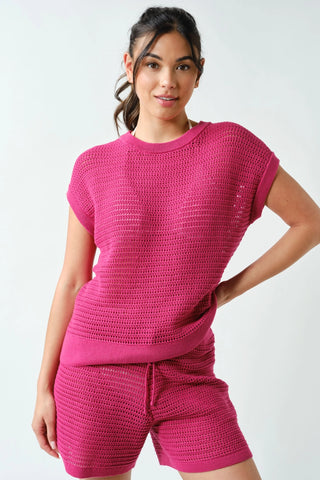 Coastal Crochet Breeze Knit Top