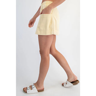 Demi Mineral Washed Side Pocket Casual Skort